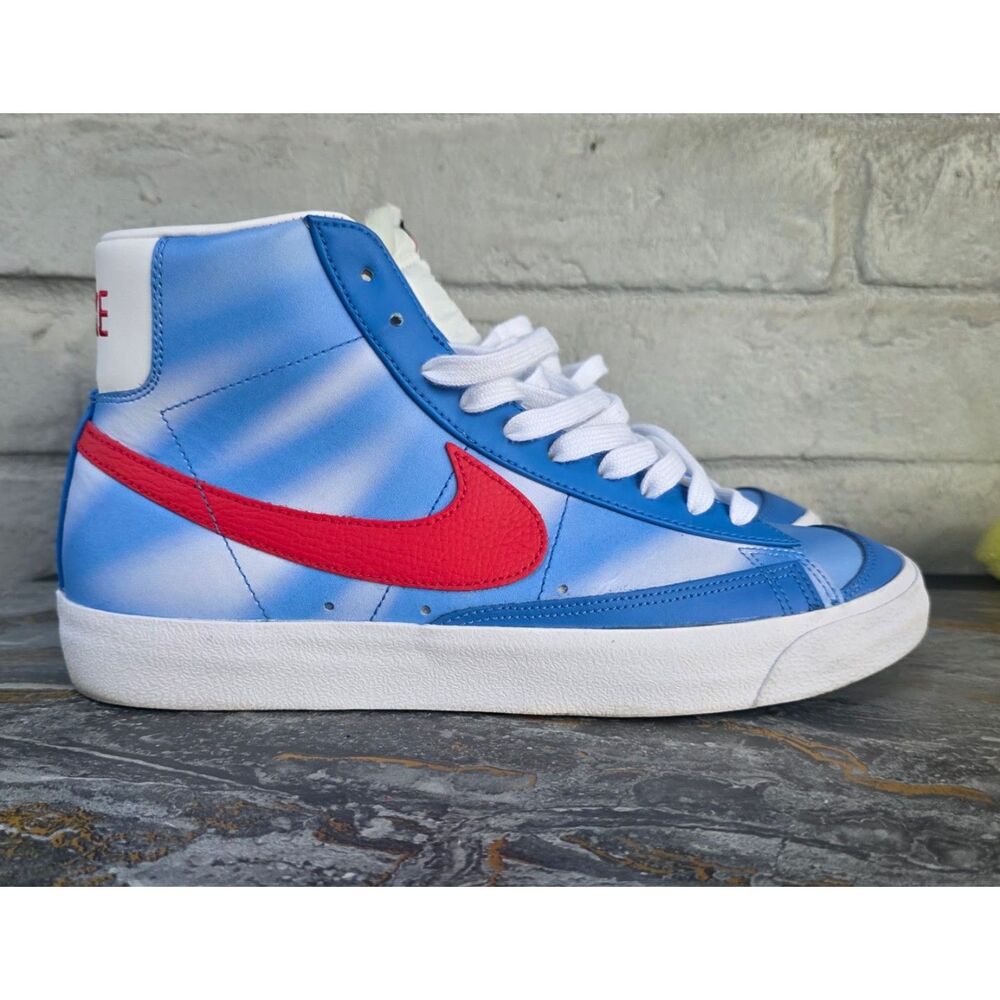 Nike Blazer Mid 77 Vintage Hardwood Classics Pacific Blue Red Men’s 10.5